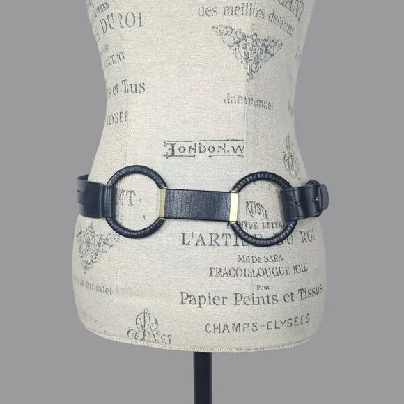 Vintage | Accessories | Vintage Linea Pelle Leather Black  display picture 1